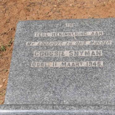 SNYMAN Goossie -1945