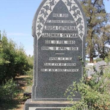 SNYMAN Louisa Catherina Jacomina 1885-1939