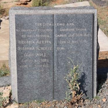 SCHOLTZ Daniel Jan 18?5-1943 &amp; Helena Aletta Susanna NEL 1865-1942