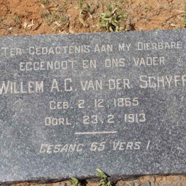 SCHYFF Willem A.C., van der 1865-1913