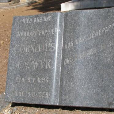 WYK Cornelius J., van 1896-1959