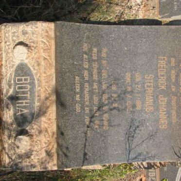 BOTHA Frederick Johannes Stephanus 1889-1969