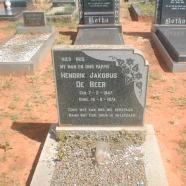 BEER Hendrik J., de 1947-1974