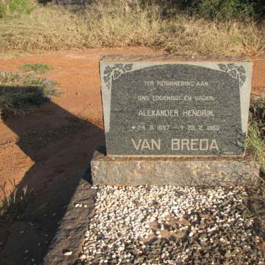 BREDA Alexander Hendrik, van 1897-1950