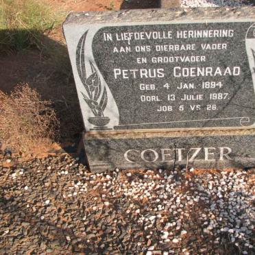 COETZER Petrus Coenraad 1894-1987