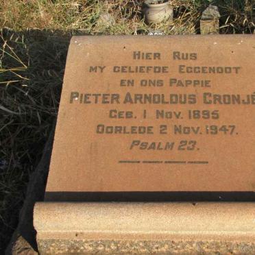 CRONJÉ Pieter Arnoldus 1895-1947