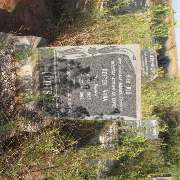 LOOTS Hester Anna nee BURGER 1925-1968