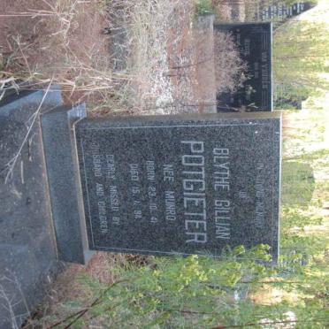 POTGIETER Blythe Gillian nee MUNRO 1941-1994