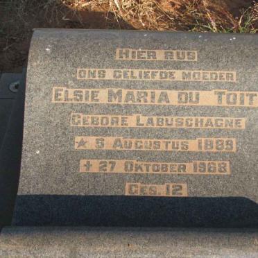TOIT Elsie Maria, du nee LABUSCHAGNE 1889-1968
