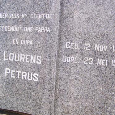 LIEBENBERG Lourens Petrus 1912-1978