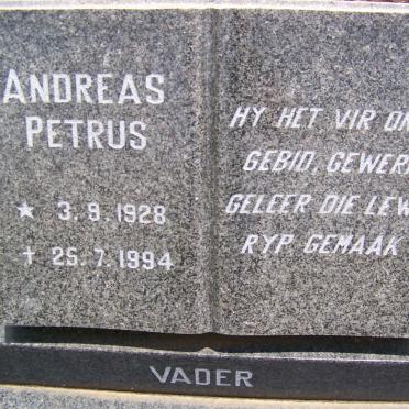 MALAN Andreas Petrus 1928-1994