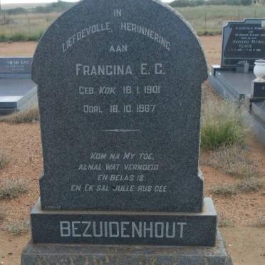BEZUIDENHOUT Francina E.C. nee KOK 1901-1967