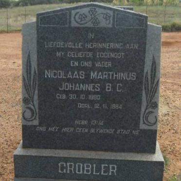 GROBLER Nicolaas Marthinus Johannes B.C. 1890-1984