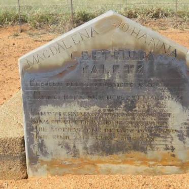 CALETZ Magdalena Johanna Gertruida