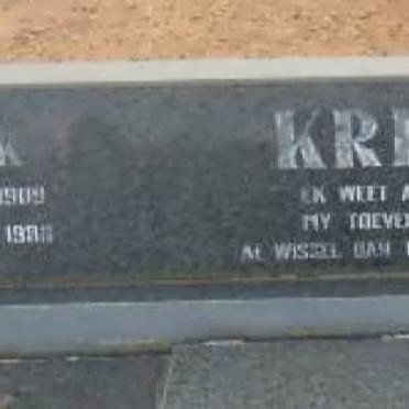 KRIEL Izak 1909-19?? &amp; Sienie G.M.B. 1908-1995