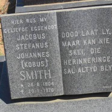 SMITH Jacobus Stefanus Johannes 1904-1976