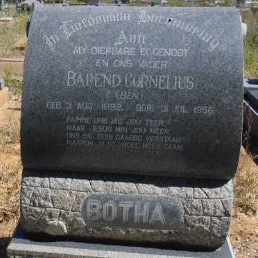 BOTHA Barend Cornelius 1892-1956