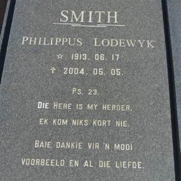 SMITH Philippus Lodewyk 1913-2004
