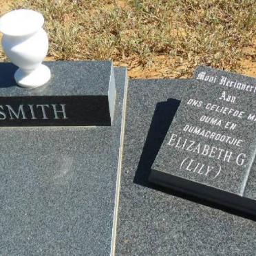 SMITH Benjamin 1916-2010 &amp; Elizabeth G. NORTJE 1926-