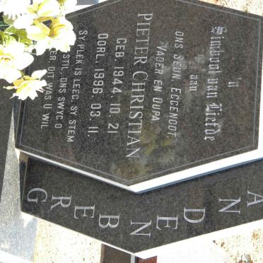 BERG Pieter Christian, van den 1944-1996