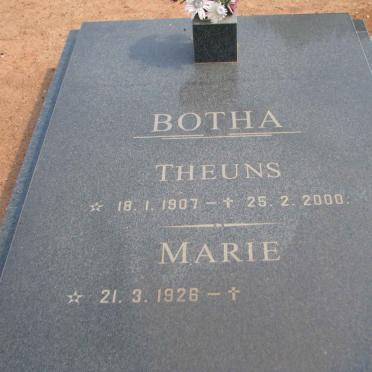 BOTHA Theuns 1907-2000 &amp; Maria 1926-