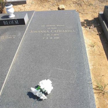 BLOEM Johanna Catharina 1932-2001