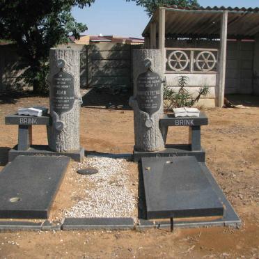 BRINK Andries Petrus -1963 &amp; Joan SARGENT 1908-1967