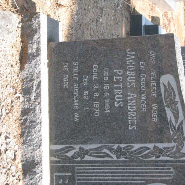 BADENHORST Jacobus Andries Petrus 1884-1970