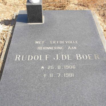 BOER Rudolf J., de 1906-1981