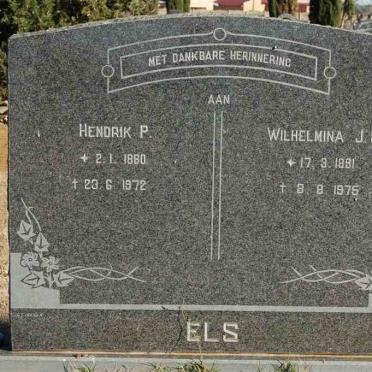 ELS Hendrik P. 1880-1972 &amp; Wilhelmina J.E. 1891-1975