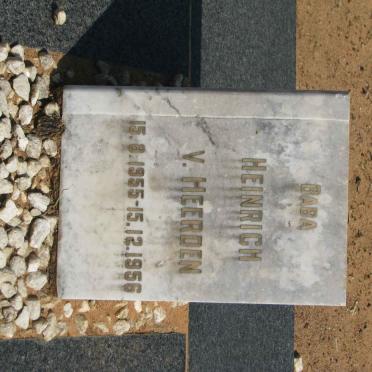 HEERDEN Heinrich, van 1955-1956