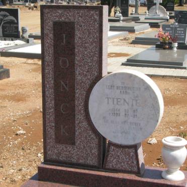 JONCK Tienie 194?-1998