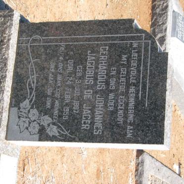 JAGER Gerhardus Johannes Jacobus, de 1887-1959 &amp; Johanna Isabella PIETERS 1889-1976