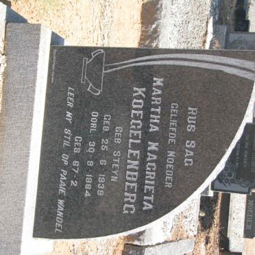 KOEGELENBERG Martha Magrieta nee STEYN 1939-1984