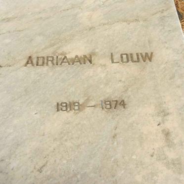 LOUW Adriaan 1919-1974 &amp; Martha J. 1922-