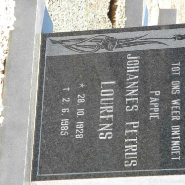 LOURENS Johannes Petrus 1928-1985