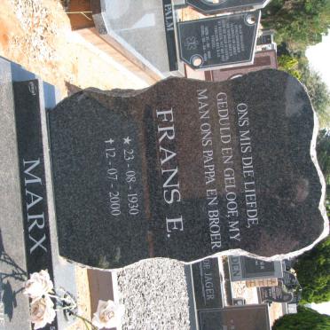 MARX Frans E. 1930-2000