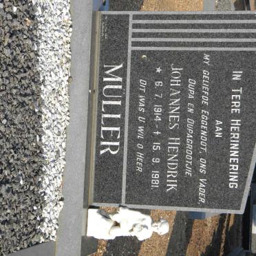 MÜLLER Johannes Hendrik 1914-1981