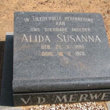 MERWE Alida Susanna, v.d. 1885-1979