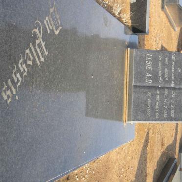 PLESSIS Elsie A.D., du 1930-1980