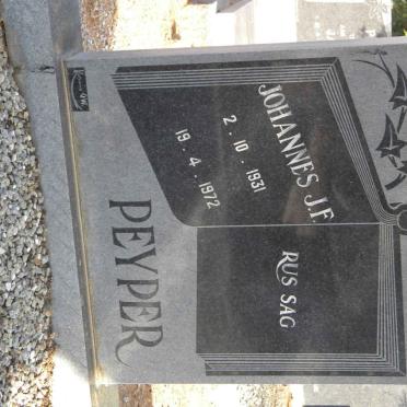 PEYPER Johannes J.F. 1931-1972