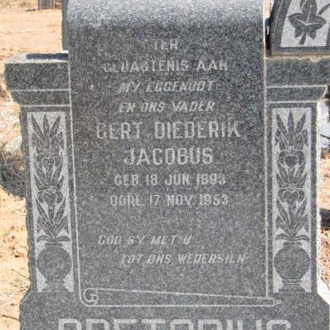 PRETORIUS Gert Diederik Jacobus 1893-1953 &amp; Maria Cornelia Gertruida 1900-1969