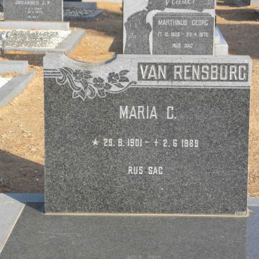 RENSBURG Maria C., van 1901-1969