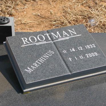 ROOTMAN Marthinus 1932-2009