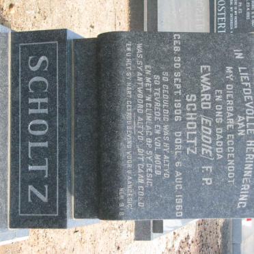 SCHOLTZ Edward F.P. 1906-1960