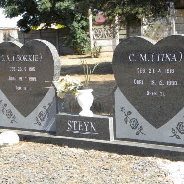 STEYN J.A. 1915-1989 &amp; C.M. 1918-1980