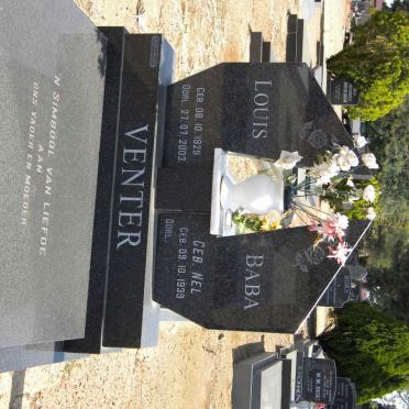 VENTER Louis 1929-2003 &amp; Baba NEL 1939-