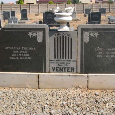 VENTER Louis Johannes 1860-1950 &amp; Catharina Fredrika STEYN 1866-1946