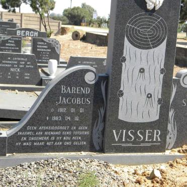 VISSER Barend Jacobus 1912-1983 &amp; Maria Susanna 1929-