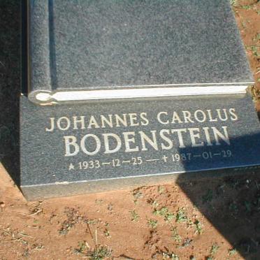 BODENSTEIN Johannes Carolus 1933-1987